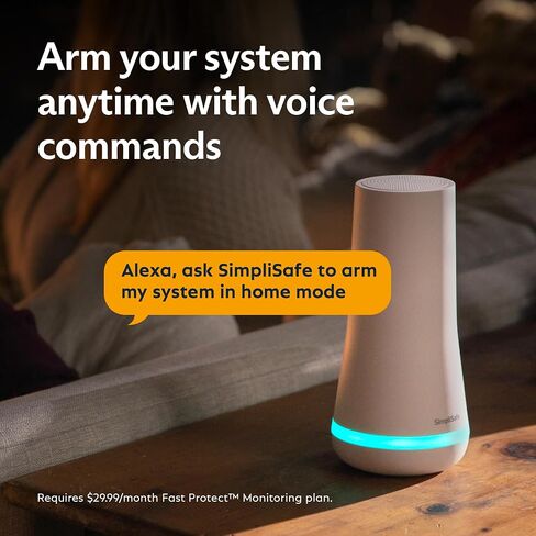 SimpliSafe 11 Piece Wireless Home Security System Gen 3 with Wireless Indoor HD Security Camera - Optional 24/7 Professional Monitoring - No Contract - Compatible with Alexa and Google Assistant,White in Saudi Arabia