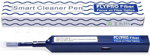 فلاي برو فايبر منظف الالياف البصرية، قلم تنظيف الياف ال سي للموصل الضوئي، منظف الياف بنقرة واحدة، حتى اكثر من 800 نظف، لـ 1.25 ملم LC/MU، UPC/APC، ذكر/انثى in Kuwait