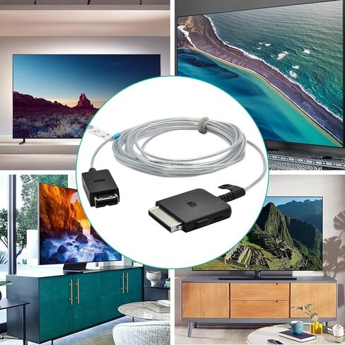 BN39-02470A كابل توصيل واحد من الألياف الضوئية، كابل توصيل متوافق مع تلفزيون سامسونج، QN43-75 بوصة LS03AA LS03BA LS03TA LS03RA إلخ. (طول الكابل: 16 قدم/5 متر) in Kuwait