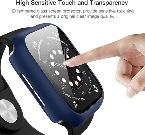 12 Pack Case for Apple Watch 38mm Series 3/2/1 with Tempered Glass Screen Protector, Haojavo Full Hard PC Ultra-Thin Scratch Resistant Bumper HD Protective Cover for iWatch Accessories in Kuwait