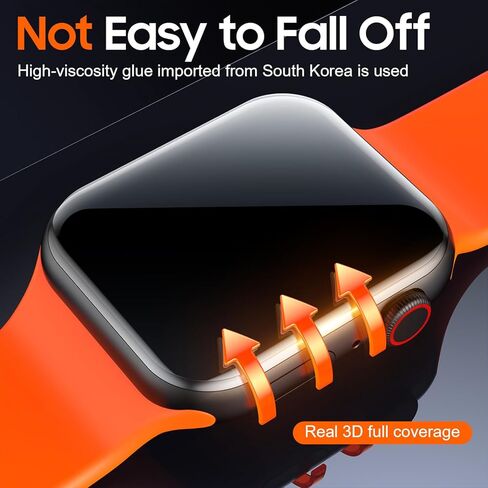 Uyiton 2 Pack لـ Apple Watch SE/6/5/4 واقي شاشة 40 مم، [مجموعة تثبيت الجيل الثالث] [ليس من السهل تقشيرها] غطاء حماية كامل التغطية عالي اللمس غير فقاعي لـ iWatch 40 مم in Kuwait