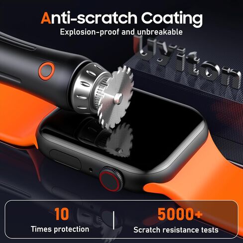 Uyiton 2 Pack لـ Apple Watch SE/6/5/4 واقي شاشة 40 مم، [مجموعة تثبيت الجيل الثالث] [ليس من السهل تقشيرها] غطاء حماية كامل التغطية عالي اللمس غير فقاعي لـ iWatch 40 مم in Kuwait