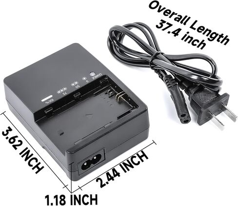 شاحن بطارية LC-E6 السريع لكاميرات Canon: متوافق مع بطارية LP-E6 LP-E6N لكاميرات EOS R R5 R6 5D Mark II 5D Mark III 5D Mark IV 5DS 5DS R 6D 6Da 6D Mark II 7D 7D Mark II 60DA 60D 70D 80D 90D in Kuwait