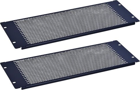 RackPath 4U Blank Rack Mount Panel Spacer with Venting for 19in Server Rack Enclosure or Network Cabinet – 2 Pack, Black in Kuwait