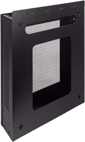 NavePoint 2U Vertical Wall Mountable Server Rack, Black in Saudi Arabia