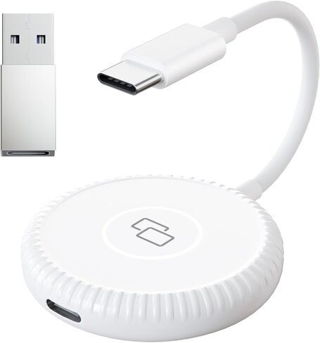 CarPlay Mirroring Adapter, Screen Mirroring Support Watch YouTube, iPhone CarPlay to Car Mirroring Adapter Wired Carplay to Wireless Converter. in Kuwait