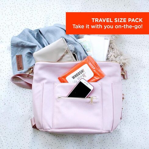 ووش! مناديل الكترونية لتنظيف الشاشة - لجميع الشاشات والاجهزة التقنية؛ الهواتف الذكية، ايباد، نظارات النظارة، القراء الالكتروني، الشاشات التي تعمل باللمس والتلفزيونات (20 قطعة مع قطعة قماش صغيرة) in Kuwait