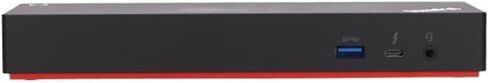 Lenovo USA ThinkPad Thunderbolt 3 Dock Gen 2 135W (40AN0135US) قدرة عرض مزدوجة UHD 4K، 2 HDMI، 2 DP، USB-C، USB 3.1، أسود in Kuwait