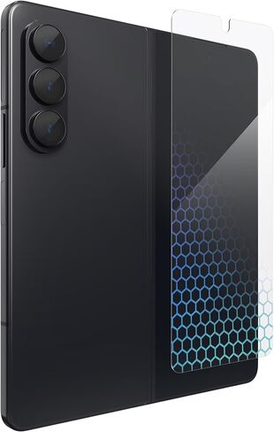ZAGG XTR2 Screen Protector for Samsung Galaxy Z Flip5 - Hexiom Impact Technology, Anti-Reflective Finish, Eyesafe® Blue Light Filter, Ultra Touch Sensitive, Nano-Coated, EZ Apply, Anti-Dust Adhesive in Saudi Arabia
