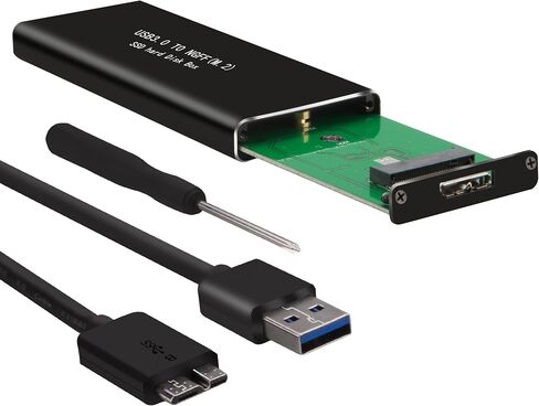 محول M.2 ساتا SSD الى USB 3.0 خارجي SSD مع UASP، يدعم NGFF M.2 2280 2260 2242 2230 SSD مع مفتاح B/Key B+M (لا يناسب منفذ PCIe NVMe/PCIe AHCI مع مفتاح M) in Kuwait