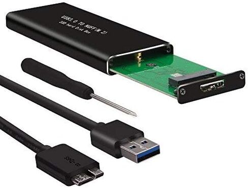 محول M.2 ساتا SSD الى USB 3.0 خارجي SSD مع UASP، يدعم NGFF M.2 2280 2260 2242 2230 SSD مع مفتاح B/Key B+M (لا يناسب منفذ PCIe NVMe/PCIe AHCI مع مفتاح M) in Kuwait