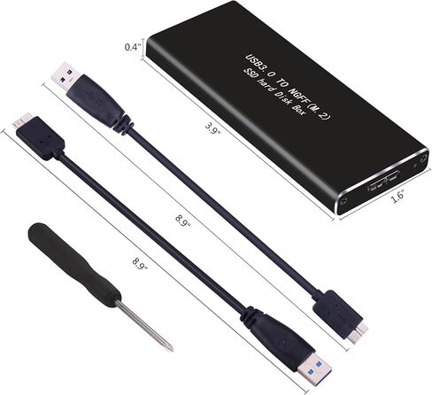 محول M.2 ساتا SSD الى USB 3.0 خارجي SSD مع UASP، يدعم NGFF M.2 2280 2260 2242 2230 SSD مع مفتاح B/Key B+M (لا يناسب منفذ PCIe NVMe/PCIe AHCI مع مفتاح M) in Kuwait