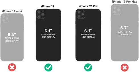 حافظة OtterBox iPhone 12 & iPhone 12 Pro Symmetry Series - شفافة، أنيقة للغاية، متوافقة مع الشحن اللاسلكي، حواف مرتفعة تحمي الكاميرا والشاشة in Kuwait