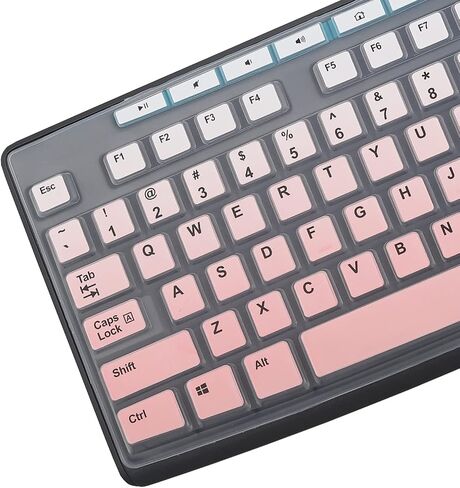 Keyboard Cover for Logitech MK295 MK275 MK270 Wireless Keyboard, Logitech K200 K260 K270 MK200 MK260 K270 K275 K295 Keyboard Cover Skin Protector- Black in Saudi Arabia