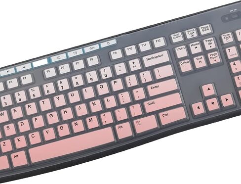 Keyboard Cover for Logitech MK295 MK275 MK270 Wireless Keyboard, Logitech K200 K260 K270 MK200 MK260 K270 K275 K295 Keyboard Cover Skin Protector- Black in Saudi Arabia