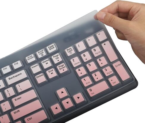 Keyboard Cover for Logitech MK295 MK275 MK270 Wireless Keyboard, Logitech K200 K260 K270 MK200 MK260 K270 K275 K295 Keyboard Cover Skin Protector- Black in Saudi Arabia