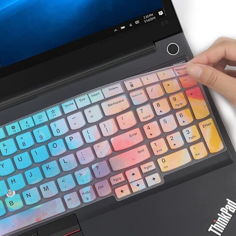 Keyboard Cover for 15.6" Lenovo ThinkPad E15 Gen 4/3/2, ThinkPad L15 Gen 2/1, ThinkPad T15 T15p T15g P15 P15s P15v Gen 3/2/1, ThinkPad E580 E590 E595 L580 L590 P52 P53 P72 P73 T570 T575 T580 T590 -BK in Kuwait