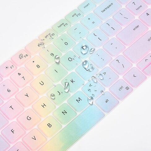 Keyboard Cover for 15.6" Dell Latitude 5520 5530 5540 5550 5531 3550 3540 & Precision 3560 3570 3580 3590 3561 3571 3581 3591 Laptop, Dell Latitude 5520 5530 5540 5550 Keyboard Skin Protector - Black in Kuwait