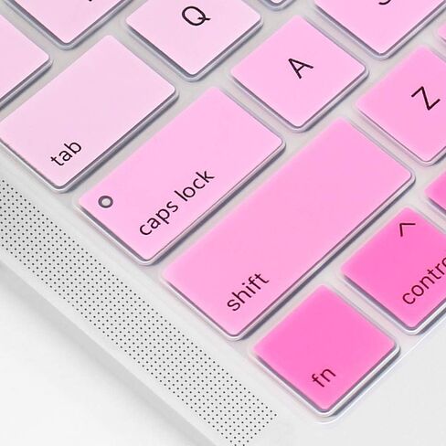 ProElife Ultra Thin Keyboard Cover Skin for MacBook Pro 13-inch 15-inch with Touch Bar (Model A2159, A1989, A1990, A1706, A1707) (2019 2018 2017 2016) (Ombre Pink) in Kuwait