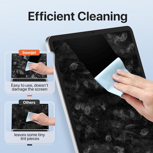 Soonjet Polishing Cloth 1 Pack for Apple, Premium Microfiber Cleaning Cloth, Soft and Nonabrasive Material Compatible with iPhone, iPad, MacBook, Watch and Other Smart Devices Screen in Kuwait