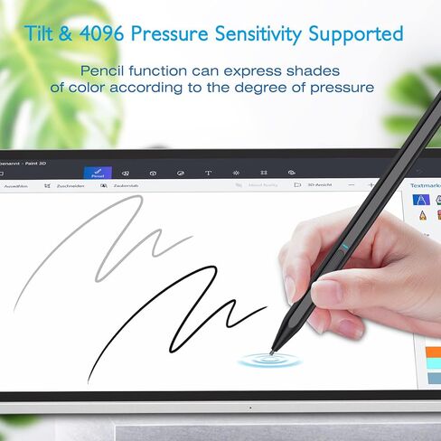 Trakxy Surface Stylus Pen Digital Pen for Microsoft Surface Pro X/9/8/7/6/5/4/3/Surface Laptop 5/4/3/2/1 Surface go 3/2/1 Book 2/1 Studio Magnet 4096 Pressure Palm Rejection Rechargeable Stylus Pen in Kuwait