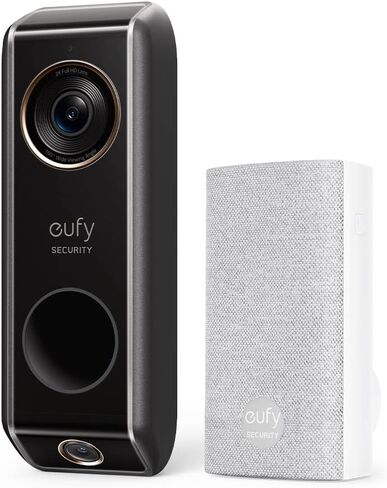 eufy Security Video Doorbell (Wired) S330 with Chime, Dual Cam,Delivery Guard,Security Camera,2K with HDR, No Monthly Fee, 16-24V, 30VA, homebase NOT Supported,Motion Only Alert(Renewed) in Saudi Arabia