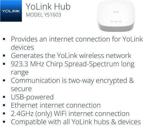 YoLink LoRa Smart Door Sensor Starter Kit: - 1/4 Mile Open-Air Range, Door Left-Open Reminders,5 Years Battery Life, SMS/Text, Email & App Alerts, Alexa, IFTTT, Home Assistant in Saudi Arabia