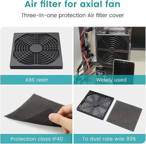 Wathai 80MM PC Fan Dust Filter Cover Computer Mess 4 Pack in Saudi Arabia