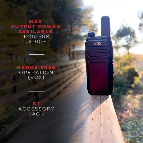 BTECH FRS-B1 Business Walkie Talkies, 8-Pack License-Free FRS Radios with USB-C Charging, 4 Dual-Slot Docks, Earpieces, Holsters, NOAA Weather, IP54 in Kuwait