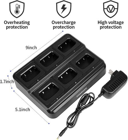 pxton walkie talkies for Adults Long Range with Upgraded Earpiece（6 Pack） in Saudi Arabia