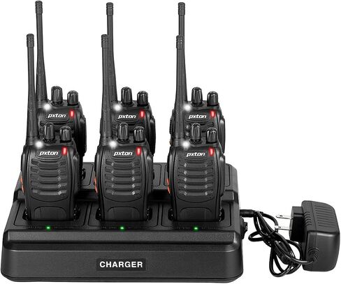 pxton walkie talkies for Adults Long Range with Upgraded Earpiece（6 Pack） in Kuwait