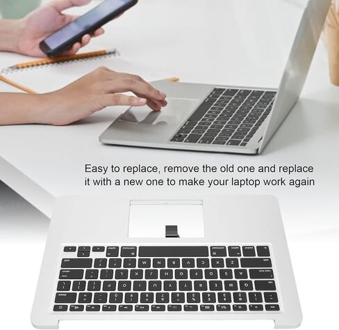 Replacement Keyboard Palm Rest Case for Macbook Air 13in 2013-2017, A1466, MD760LL/A, MD760LL/B, MF068LL/A, MJVE2LL/A, MQD32LL/A, Z0UU1LL/A in Saudi Arabia