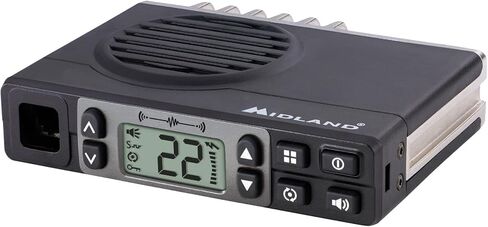 Midland – MXT105 - 5 Watt GMRS MicroMobile Two Way Radio - Off Roading Outdoor RZR Farm Trails Radio - External Magnetic Mount Antenna - NOAA Weather Alerts in Saudi Arabia