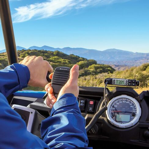 Midland – MXT105 - 5 Watt GMRS MicroMobile Two Way Radio - Off Roading Outdoor RZR Farm Trails Radio - External Magnetic Mount Antenna - NOAA Weather Alerts in Saudi Arabia