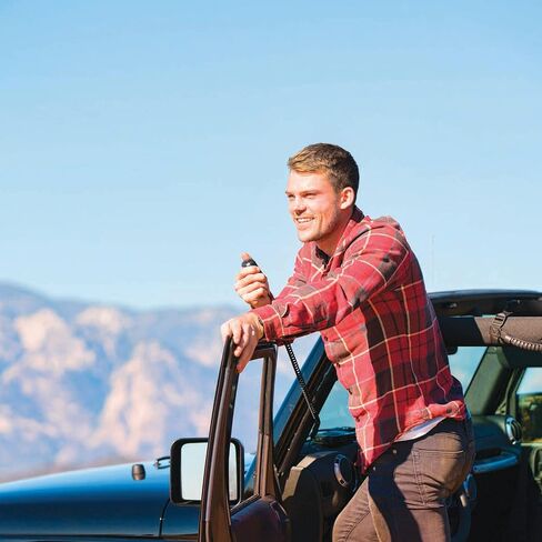 Midland – MXT105 - 5 Watt GMRS MicroMobile Two Way Radio - Off Roading Outdoor RZR Farm Trails Radio - External Magnetic Mount Antenna - NOAA Weather Alerts in Saudi Arabia