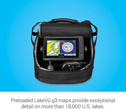 Garmin Panoptix PS22 Ice Fishing Bundle, Includes ECHOMAP UHD 73cv Combo and Panoptix PS22-RT Transducer, 010-02334-20 in Saudi Arabia