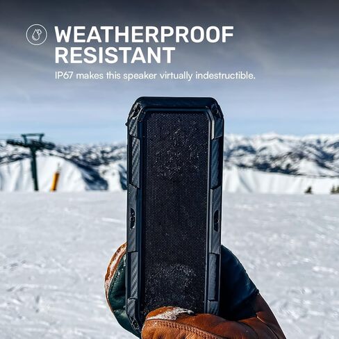 Raycon Impact Speaker - Wireless, Waterproof, Shockproof, Military Grade Impact Resistant, IP67 Rugged Bluetooth Speaker with Stereo Sound and Magnetic Base in Kuwait