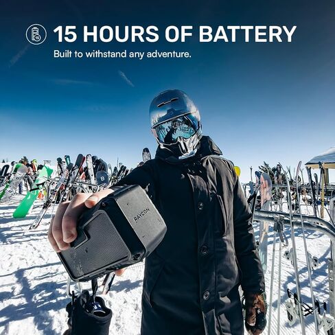 Raycon Impact Speaker - Wireless, Waterproof, Shockproof, Military Grade Impact Resistant, IP67 Rugged Bluetooth Speaker with Stereo Sound and Magnetic Base in Kuwait