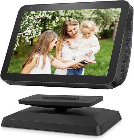 حامل Kosnail لـ Echo Show 8، حامل مكبر صوت قابل للتعديل، ملحق مكبر صوت ذكي، حامل دوار 360 درجة لـ Echo Show 8 مع قاعدة مغناطيسية مضادة للانزلاق (Show 8_White) in Kuwait