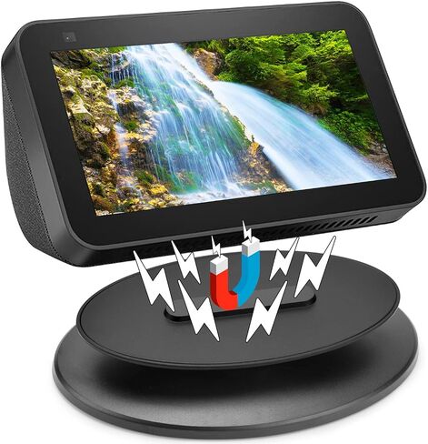 حامل Kosnail لـ Echo Show 8، حامل مكبر صوت قابل للتعديل، ملحق مكبر صوت ذكي، حامل دوار 360 درجة لـ Echo Show 8 مع قاعدة مغناطيسية مضادة للانزلاق (Show 8_White) in Kuwait