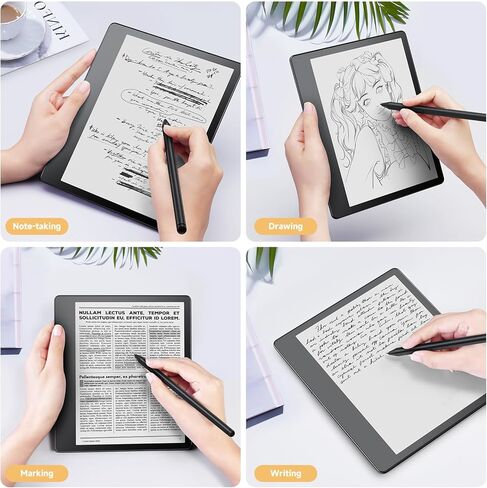 ايوتو حافظة بحامل لجهاز Kindle Scribe 10.2 انش (اصدار 2022)/10.2 انش داسونج/ اوبوك ايريدر - غطاء من قماش متين ممتاز مع حامل قلم، رمادي in Kuwait