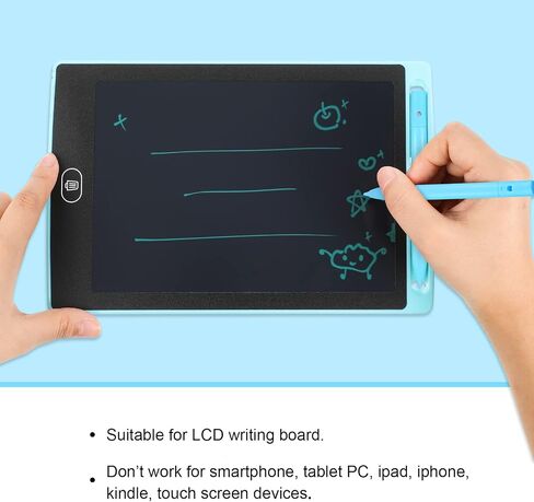 4.5 Inch Replacement Stylus Drawing Pen 4 Pcs Toddler Drawing Tablet Pens Kids' Electronics Pens with 4 Hanging Rope (Black) in Kuwait