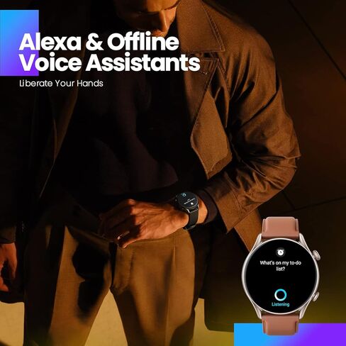 ساعة ذكية Amazfit GTR 3 Pro للرجال، عمر بطارية يصل إلى 12 يومًا، Alexa مدمج، مكالمات ورسائل نصية عبر البلوتوث، نظام تحديد المواقع العالمي و150 وضعًا رياضيًا، شاشة AMOLED مقاس 1.45 بوصة، ساعة لياقة بدنية مع جهاز تتبع معدل ضربات القلب SpO2، أسود in Kuwait
