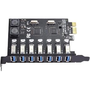 ChenYang 4 Port PCI-E 1X to 4 USB 3.0 HUB PCI Express Expansion Card Adapter with 80/120mm PCI-E Slot Bracket in Kuwait