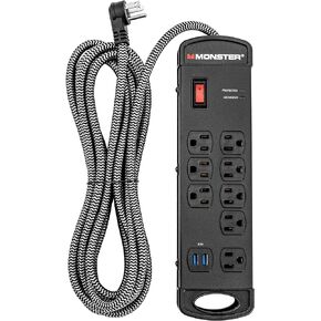 Monster Pro MI Professional Surge Protector Power Strip with Fireproof MOV Technology for Computers, Amplifiers, Pedal Boards, and Pro Audio Gear in Kuwait