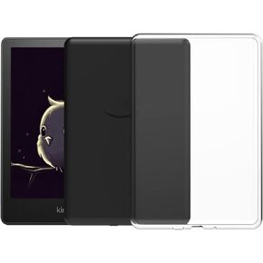 Clear Case 2023 for 6.8" Kindle Paperwhite and Kindle Paperwhite Signature Edition (11th Generation 2021 Release) - 2022 Upgrade E-Reader TPU Back Cover Transparent Soft Skin Bumper Back Shell in Kuwait