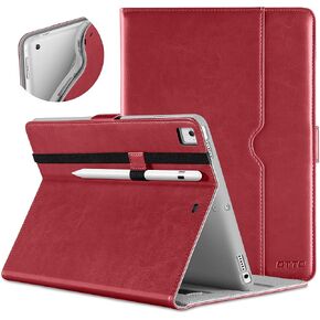 DTTO for iPad 9.7 Inch 5th/6th Generation 2018/2017 Case with Apple Pencil Holder, Premium Leather Folio Stand Cover Case for Apple iPad 9.7 inch, Also Fit iPad Pro 9.7/Air 2/Air - Dark Brown in Saudi Arabia