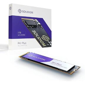هارد SSD P41 بلس 1TB من سوليديجم™، منفذ الملحقات الاضافية السريع الجيل 4 ذاكرة مستديمة 4.0×4 M.2 2280 3D ناند، ترقيات تخزين للكمبيوتر واللابتوب والحوسبة اليومية والالعاب SSDPFKNU010TZX1 in Kuwait