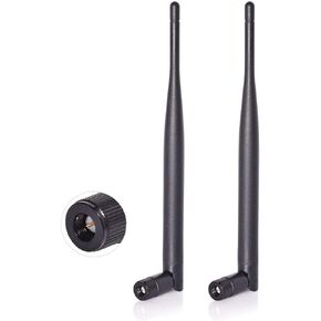 Bingfu Dual Band WiFi 2.4GHz 5GHz 5.8GHz 6dBi SMA Male Antenna (2-Pack) for Wireless Vedio Security IP Camera Recorder Surveillance Recorder Truck Trailer Rear View Backup Camera Reversing Monitor in Kuwait