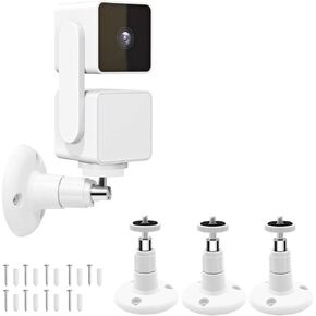 Wall Mount for Wyze Cam Pan V3 and Wyze Cam V4 and V3, 2 Pack 360 Degree Swivel Adjustable Bracket for Wyze Camera System (Wyze Camera is Not Included)